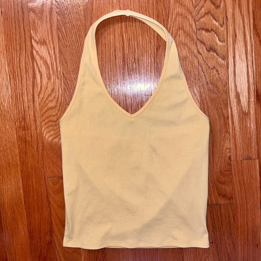American Eagle Yellow Halter Top (S)